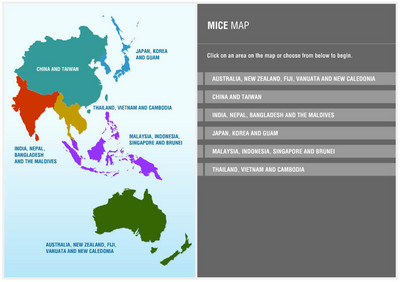 The interactive M.I.C.E. map on www.starwoodmeetings.com/micemap