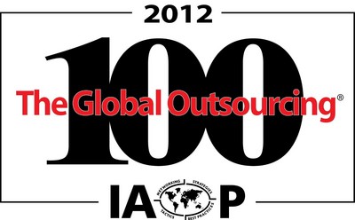 圖一：IAOP2012年全球外包100強(qiáng)評選